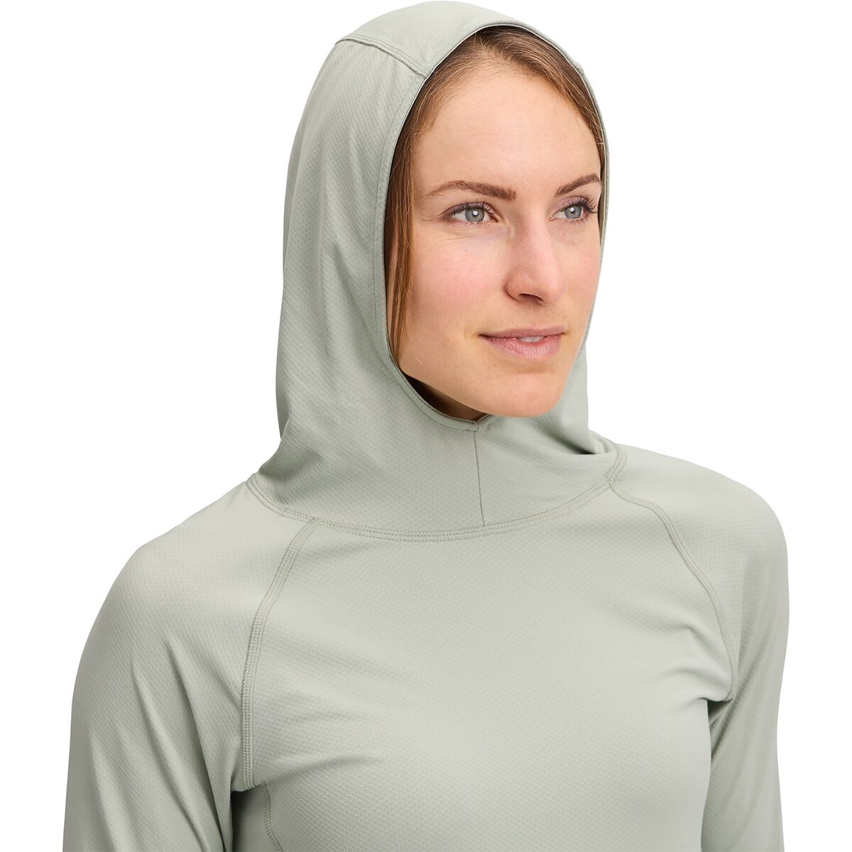 Женская рубашка Black Diamond Alpenglow Hooded Long-Sleeve Shirt, цвет: Agave — фото 3