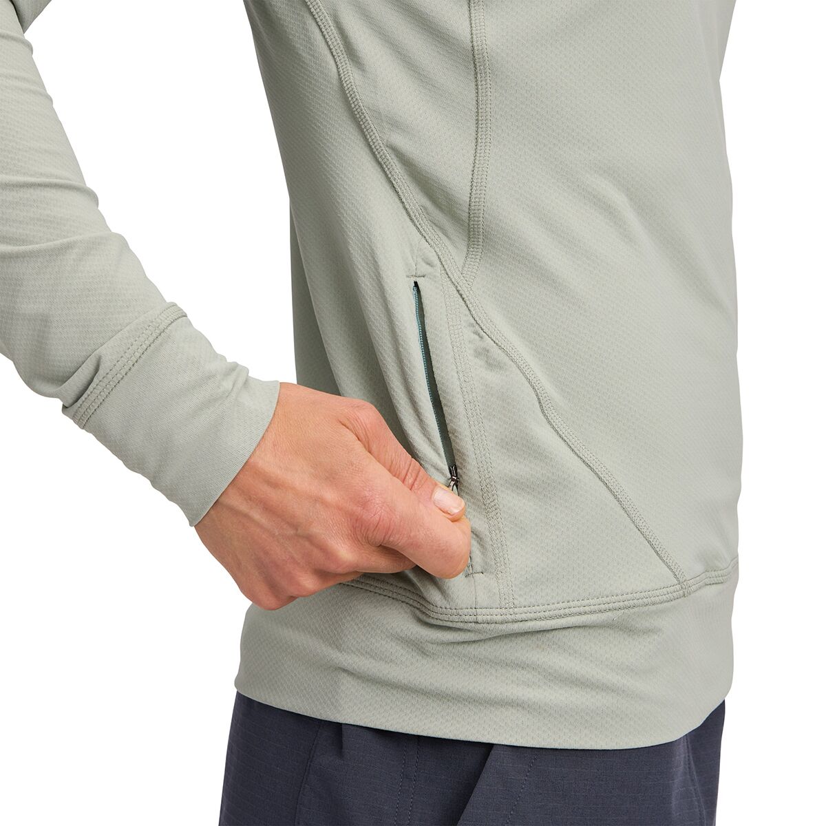 Женская рубашка Black Diamond Alpenglow Hooded Long-Sleeve Shirt, цвет: Agave — фото 4