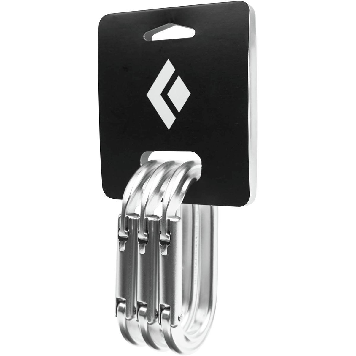 Black Diamond Oval Keylock Carabiner - 3-Pack