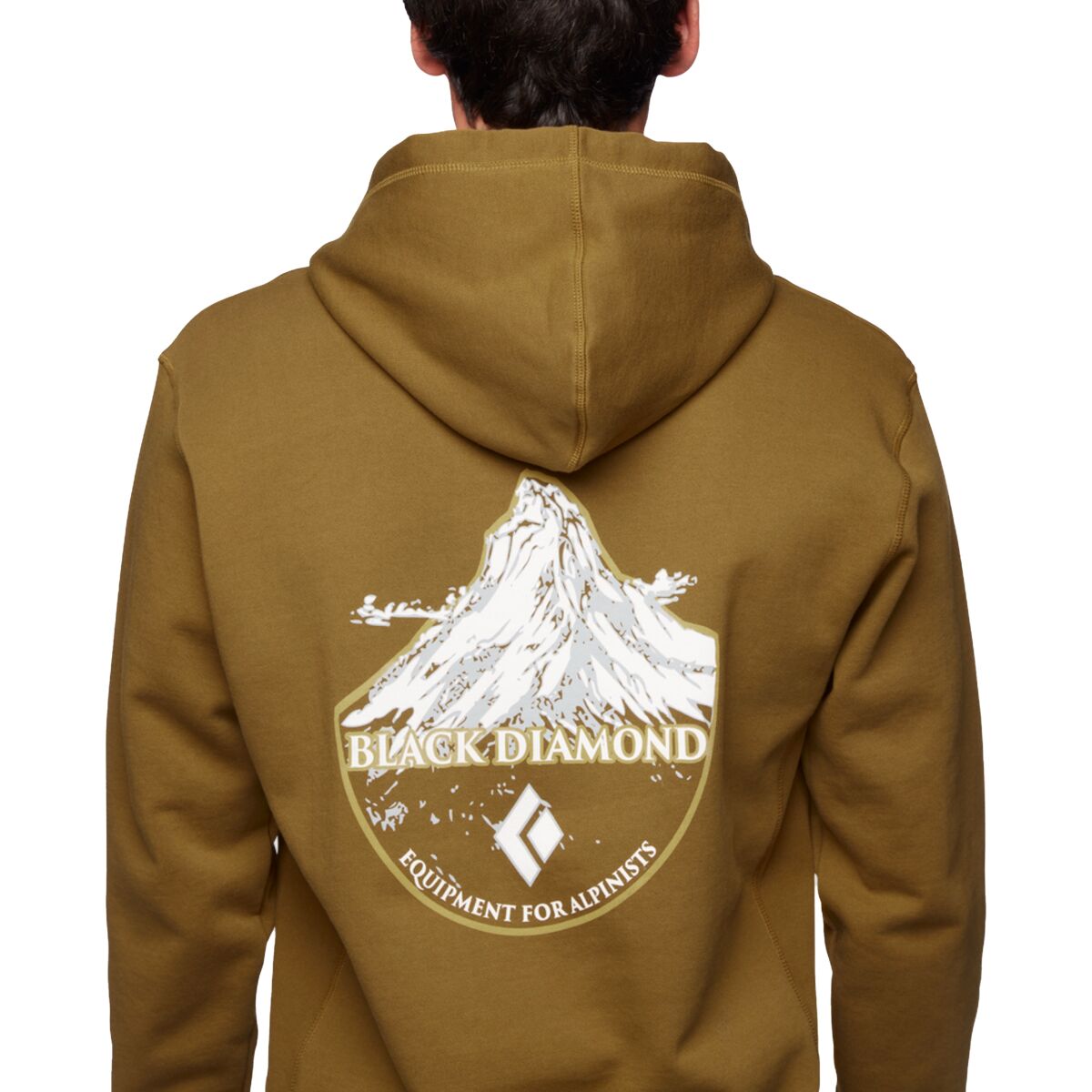 Black Diamond Mountain Badge Hoodie Men's Clothing