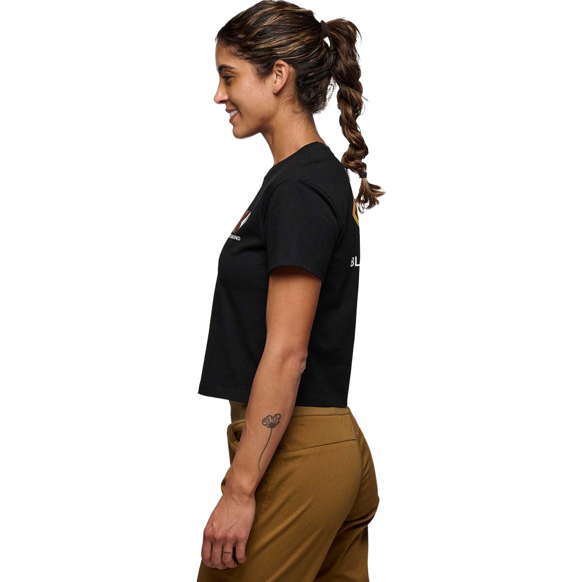 Black Diamond Faded Crop T-Shirt - Women´s