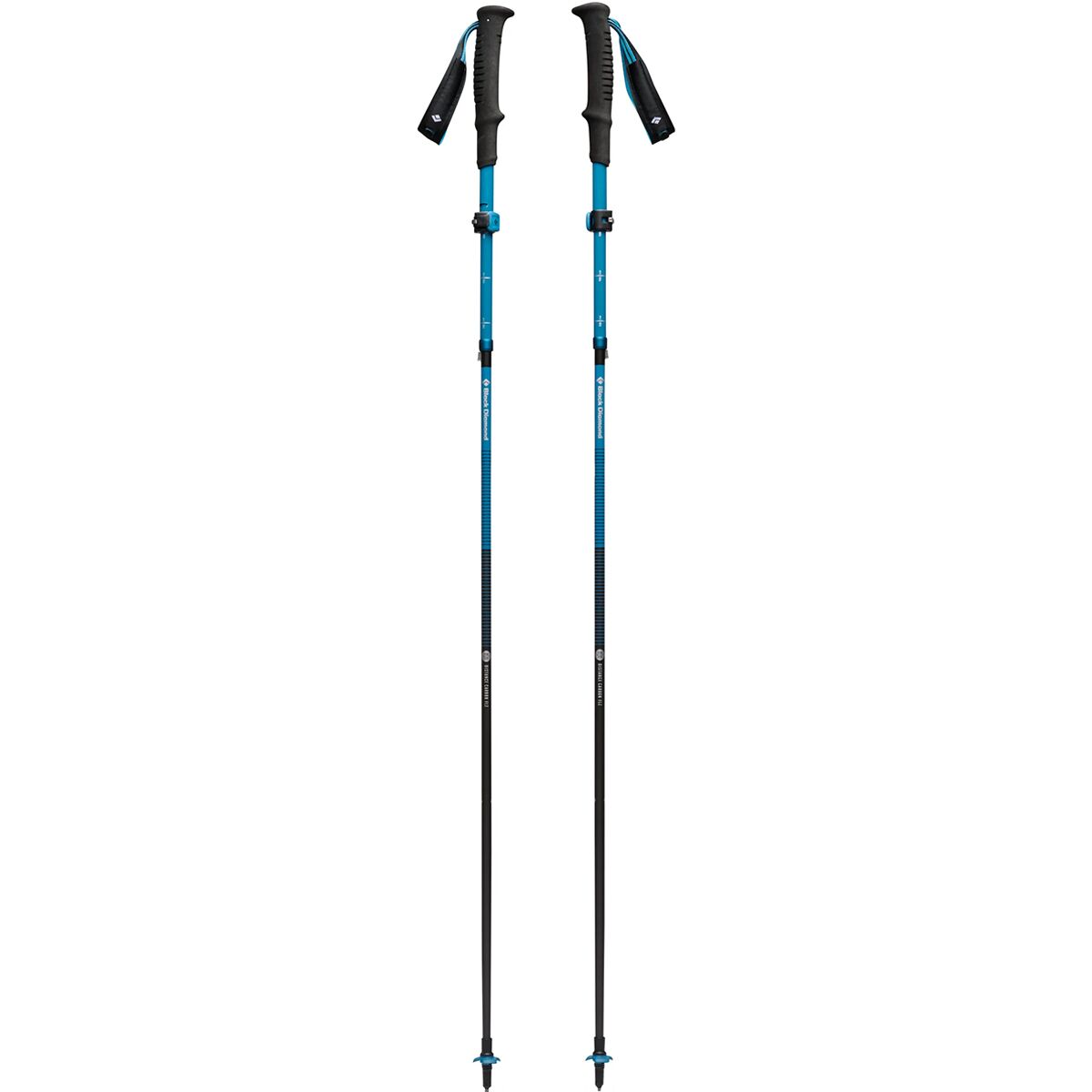 Трекинговые палки Black Diamond Distance Carbon FLZ Trekking Poles, цвет: Пустынный небесно-голубой — фото 2
