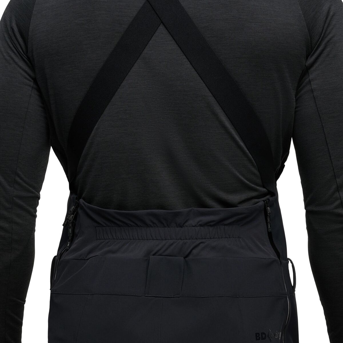 Мужские брюки Black Diamond Recon Stretch Bib Pant, цвет: Чёрный — фото 2