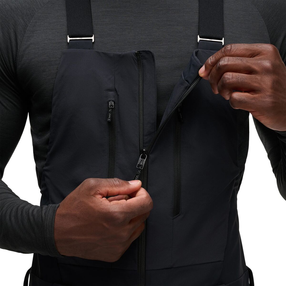 Мужские брюки Black Diamond Recon Stretch Bib Pant, цвет: Чёрный — фото 5