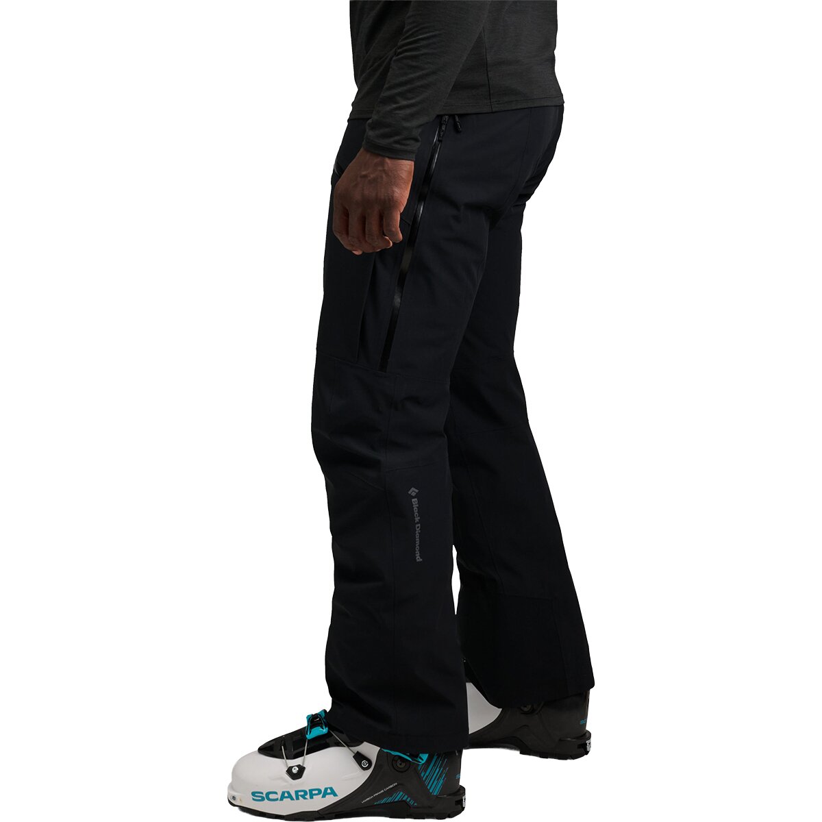 Мужские брюки Black Diamond Recon Stretch Ski Pant, цвет: Чёрный — фото 2