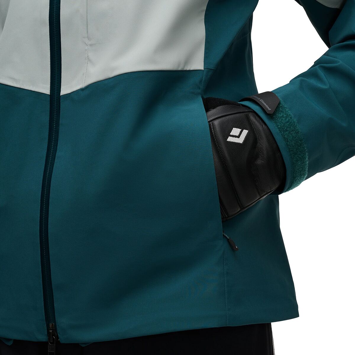 Женские куртки Black Diamond Recon Stretch Ski Shell, цвет: Agave/Deep Woods — фото 9