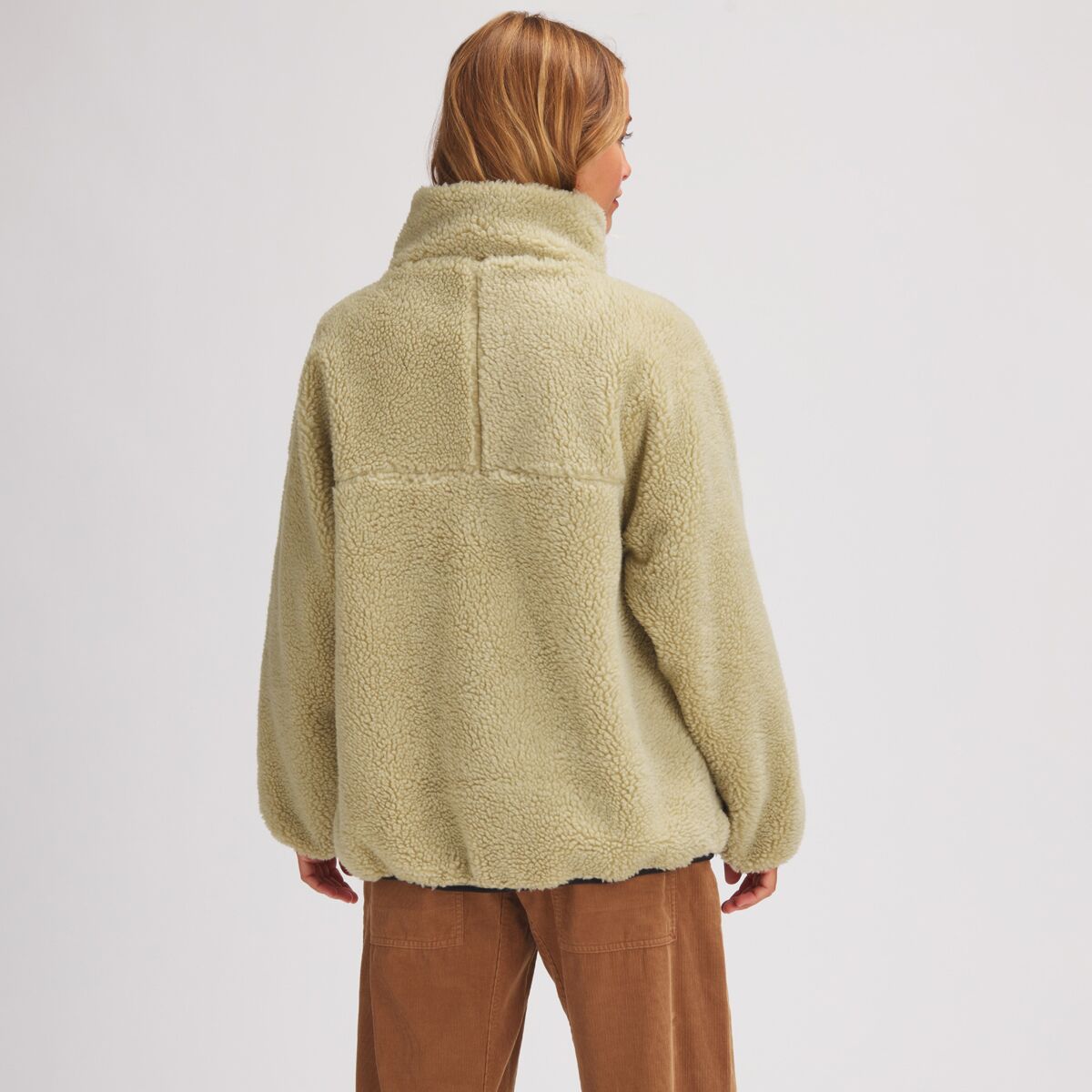 Basin and Range Mixed Fabric Sherpa Jacket Women's Clothing