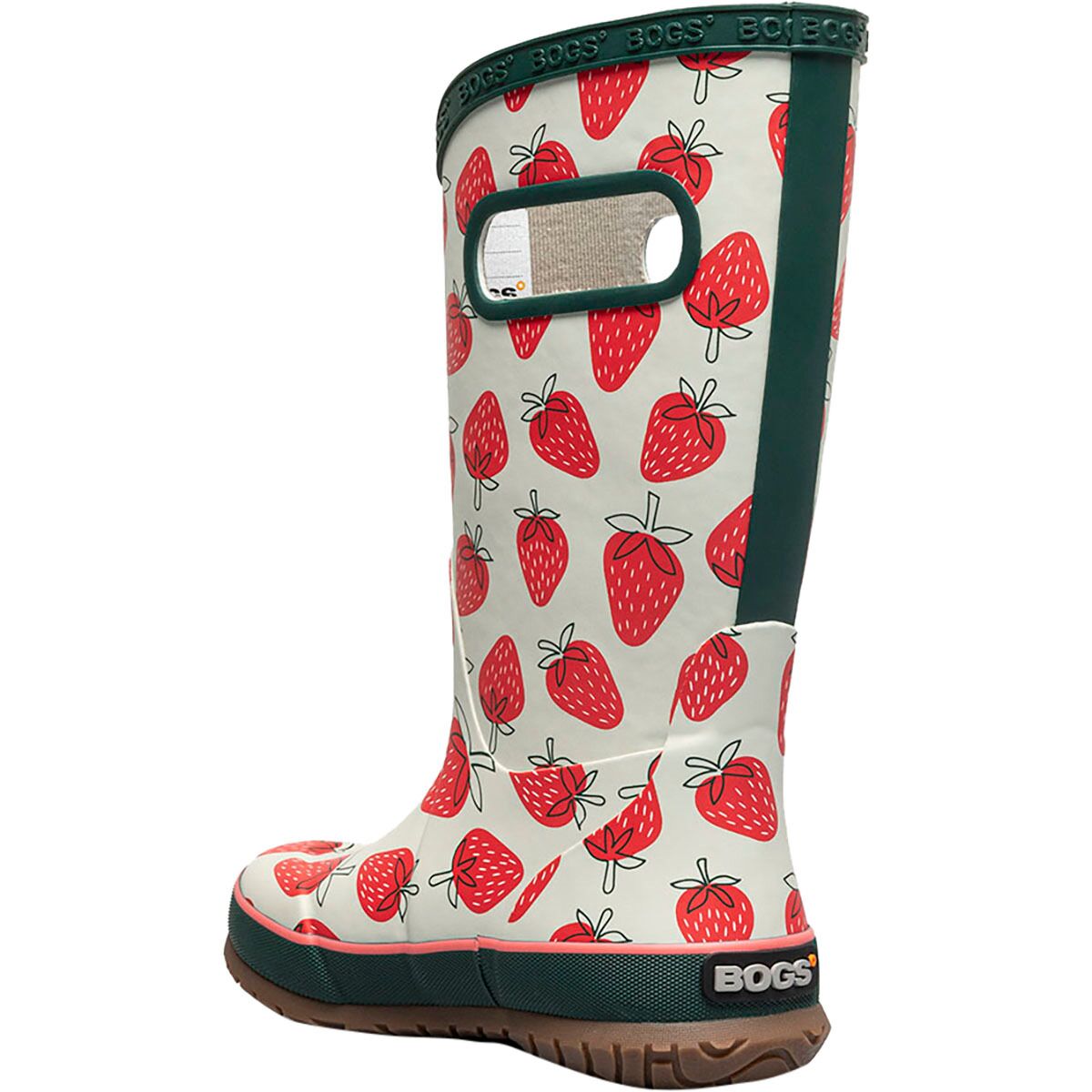 Детские ботинки Bogs Strawberry Rainboot, цвет: Клубничный — фото 3