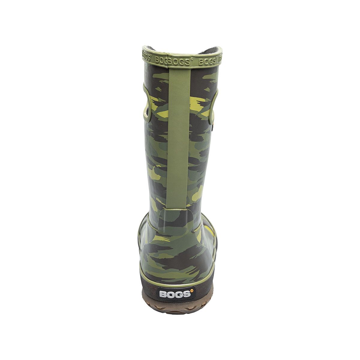 Детские ботинки Bogs Rainboot -Brush Camo, цвет: Зелёный разноцветный / Камуфляжный — фото 4