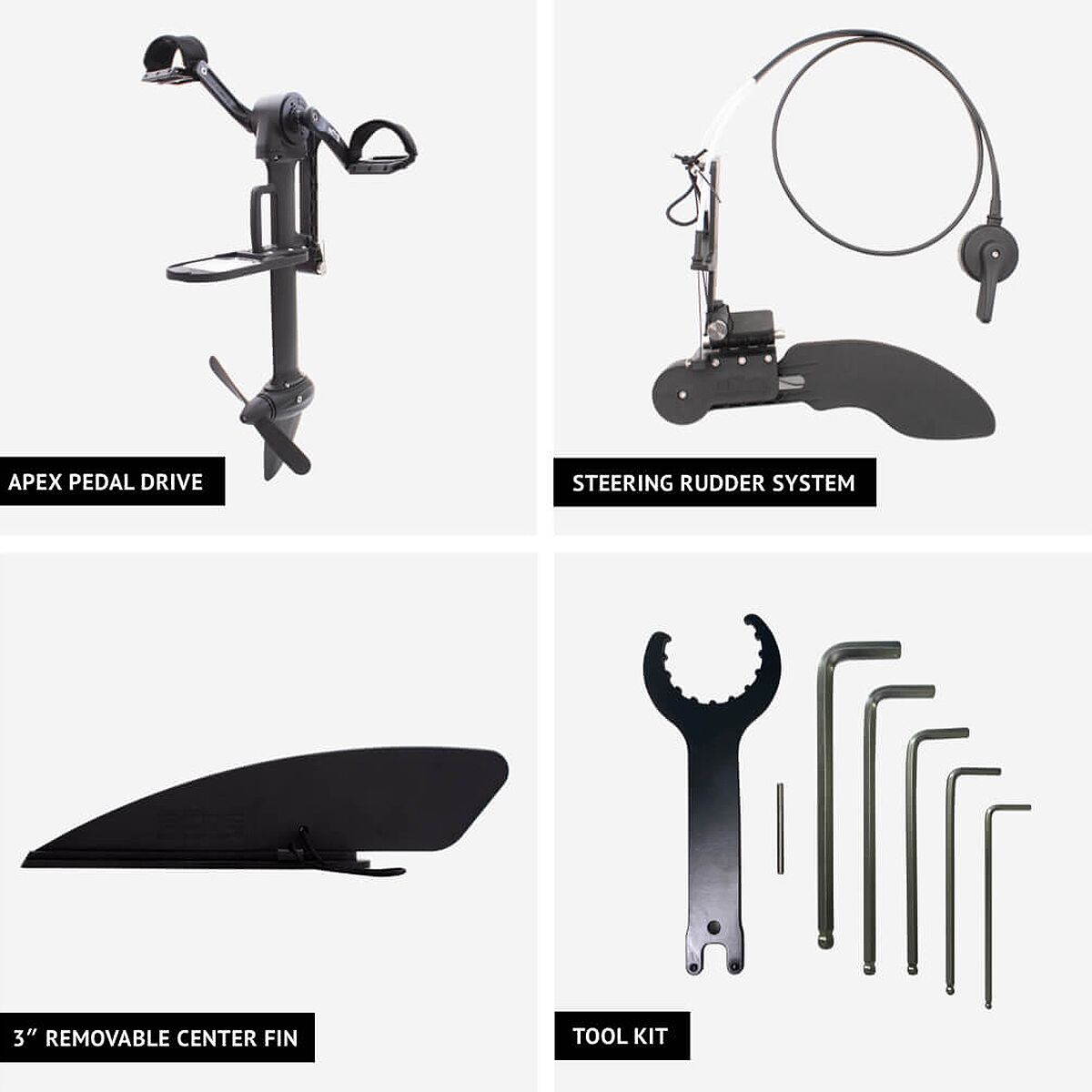 BOTE APEX Pedal Drive + Rudder Kit