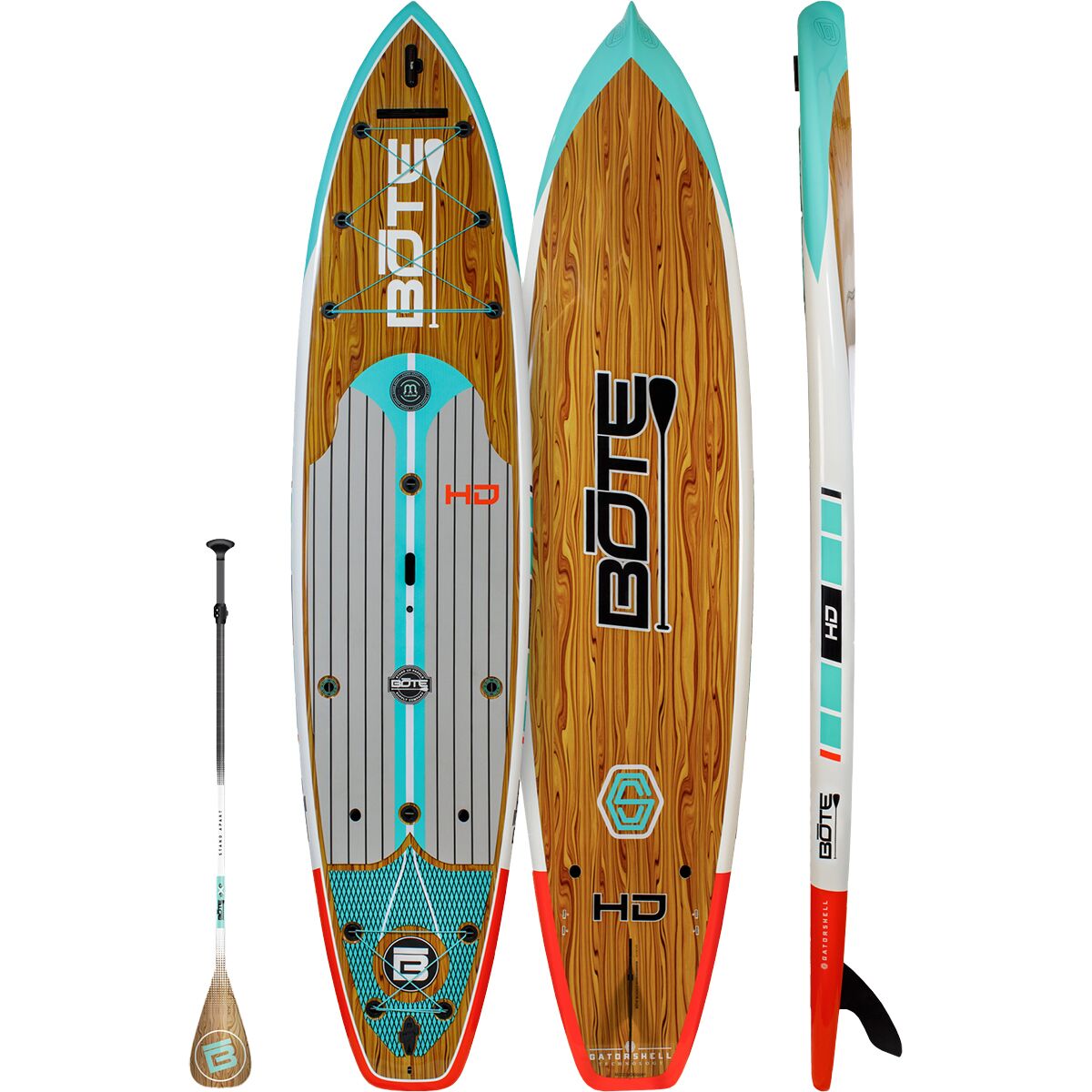 BOTE HD Gatorshell 12ft Stand-Up Paddleboard - Paddle