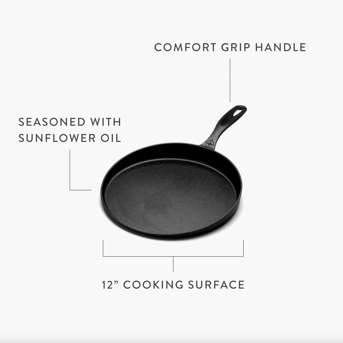 Barebones Cast Iron Flat Pan Hike & Camp