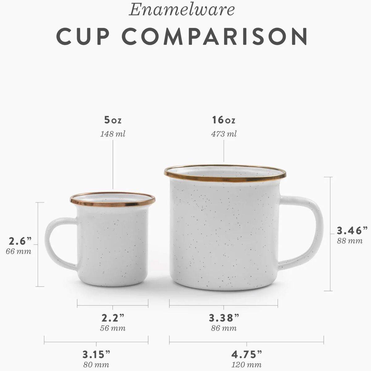 Barebones Barebones Enamel Mug Set