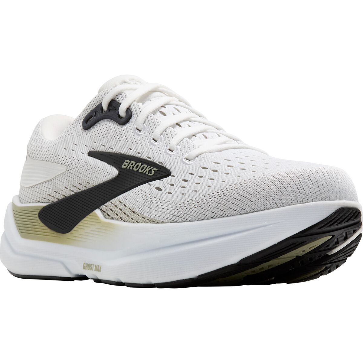 Мужские кроссовки Brooks Ghost Max 3 Running, цвет: Яркий белый / Чайный — фото 2