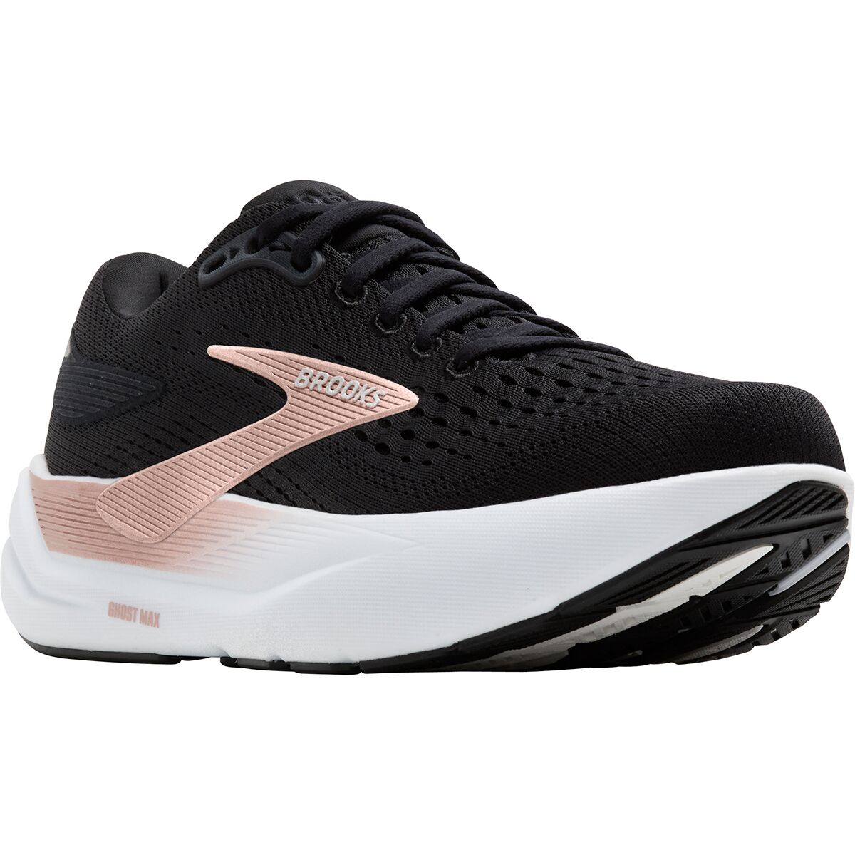 Женские кроссовки Brooks Ghost Max 3 Running, цвет: Чёрный / Розовое золото — фото 2