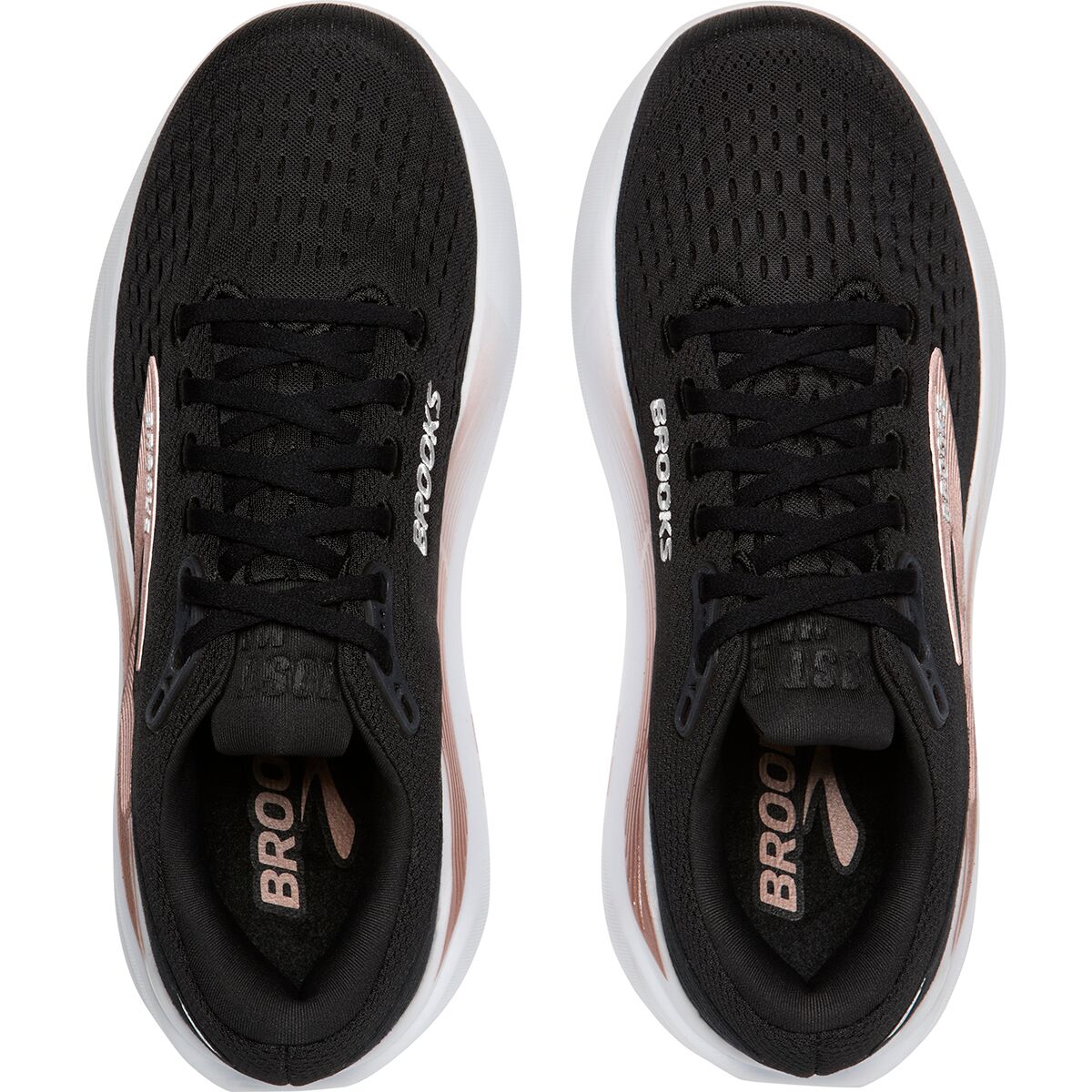 Женские кроссовки Brooks Ghost Max 3 Running, цвет: Чёрный / Розовое золото — фото 6