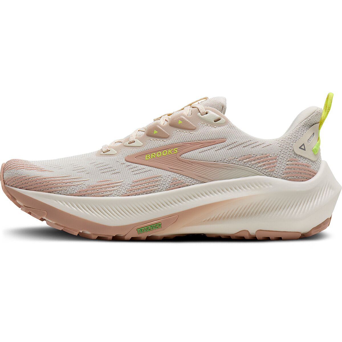 Женские кроссовки Brooks Ghost Trail Running, цвет: Волчий / Розовый — фото 3