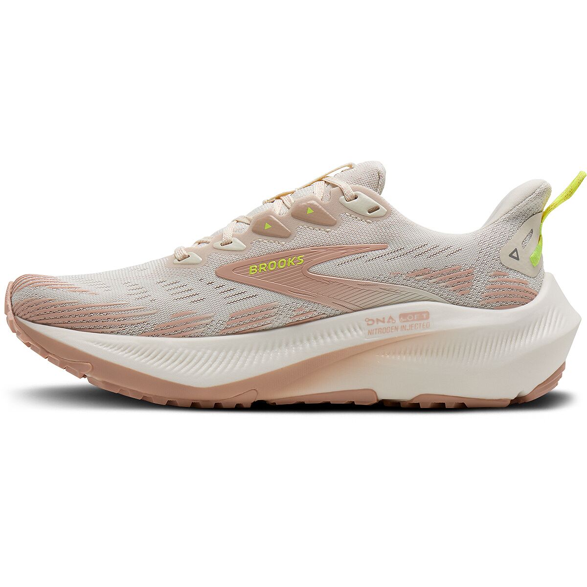 Женские кроссовки Brooks Ghost Trail Running, цвет: Волчий / Розовый — фото 5