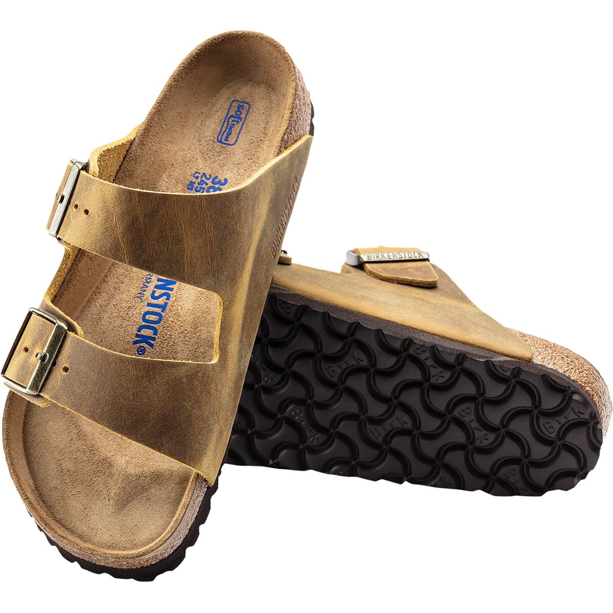 birkenstock arizona soft footbed apricot
