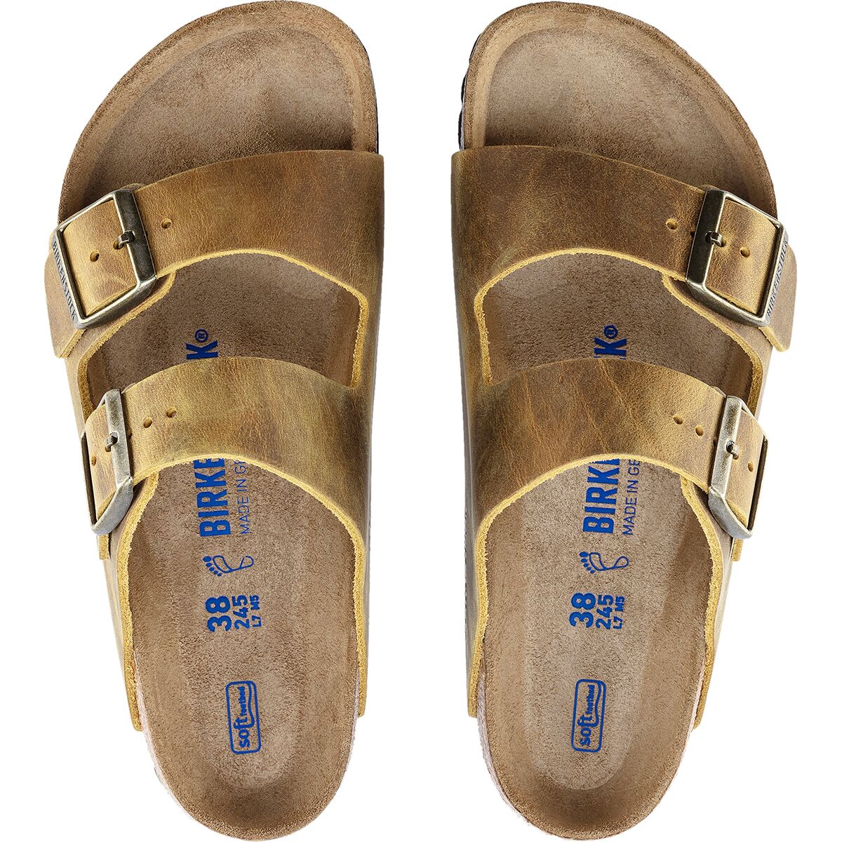 birkenstock arizona soft footbed apricot