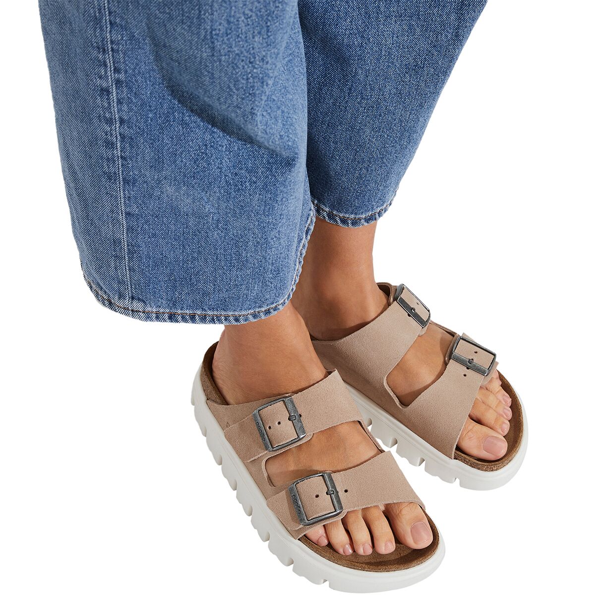 Birkenstock Arizona Chunky Suede Narrow Sandal -...