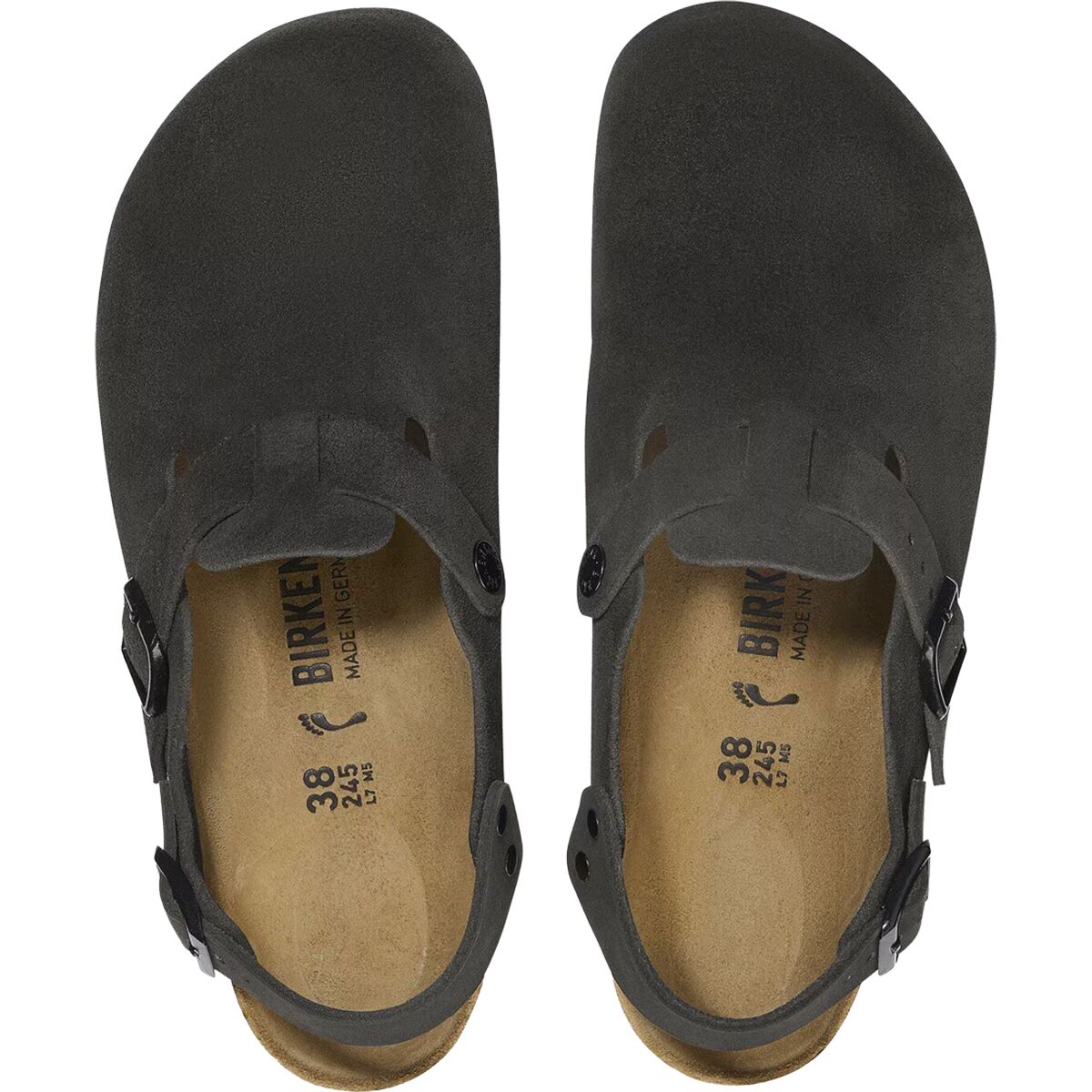 Женские сабо Birkenstock Tokio Narrow Clog, цвет: Чёрный замшевый — фото 5