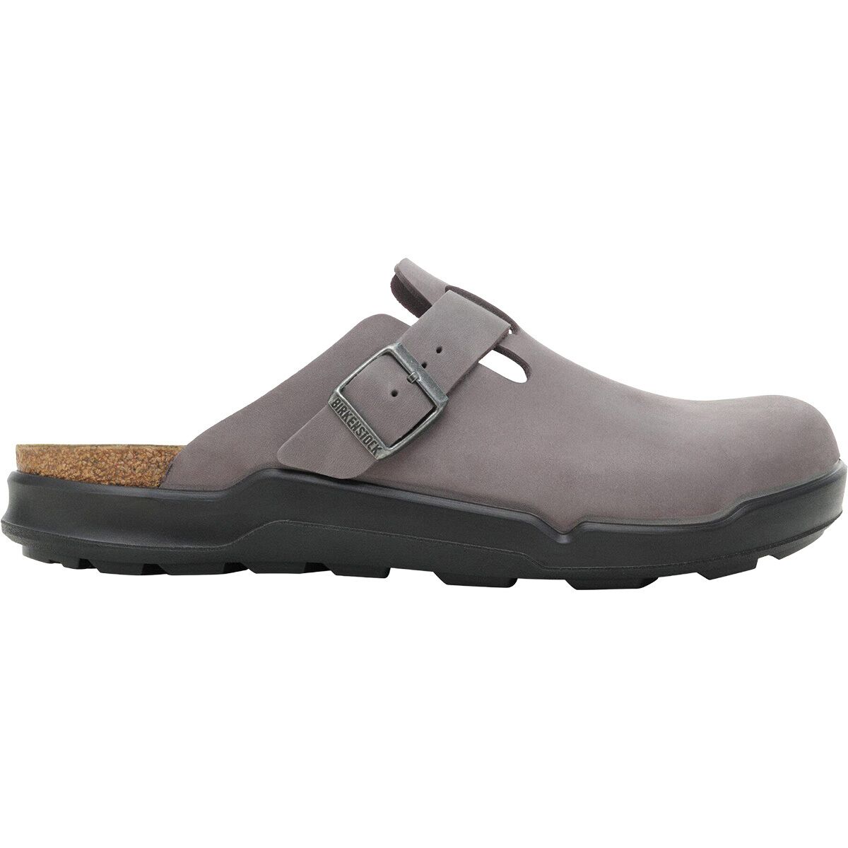 Мужские сабо Birkenstock Boston CT Clog, цвет: Железный кожаный