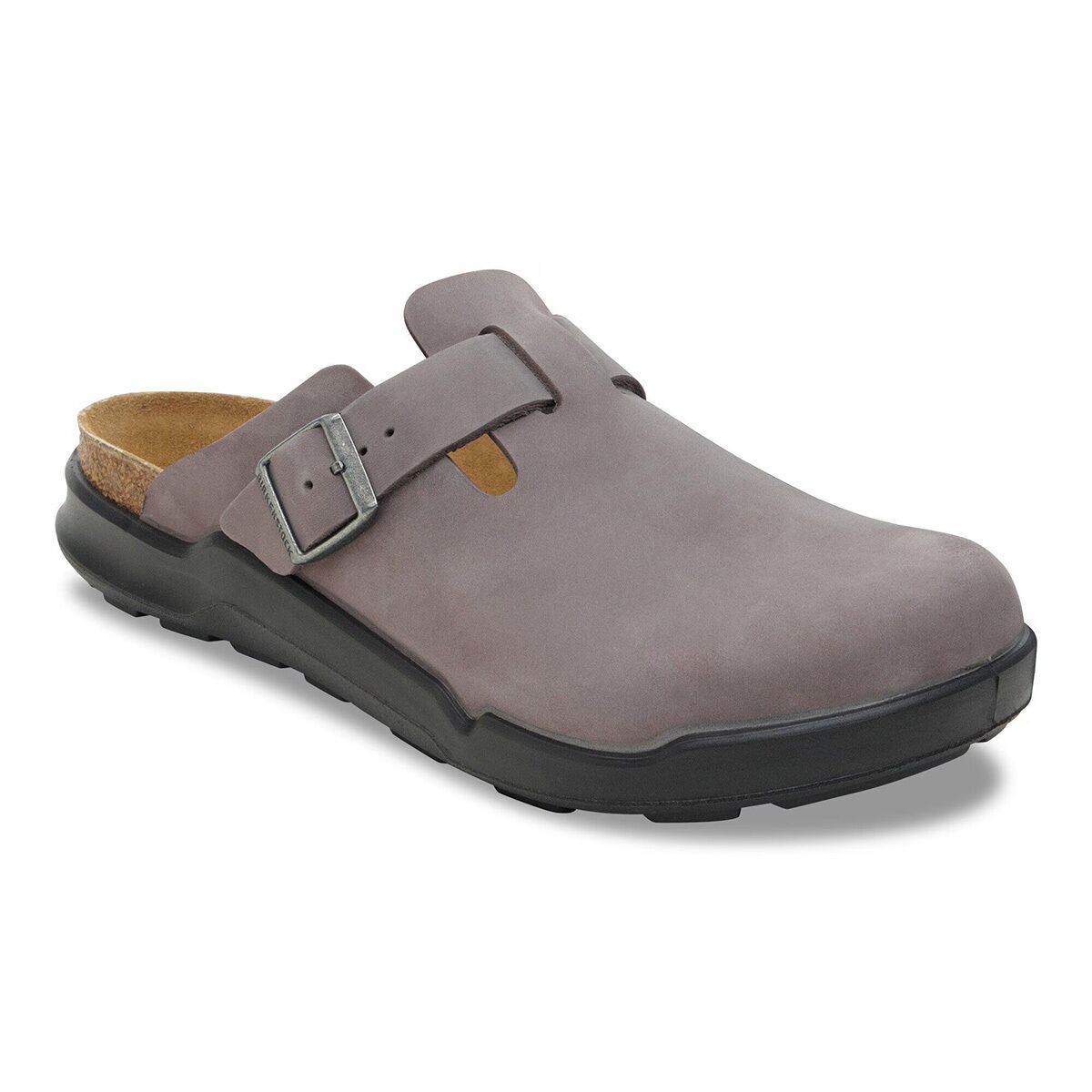 Мужские сабо Birkenstock Boston CT Clog, цвет: Железный кожаный — фото 2