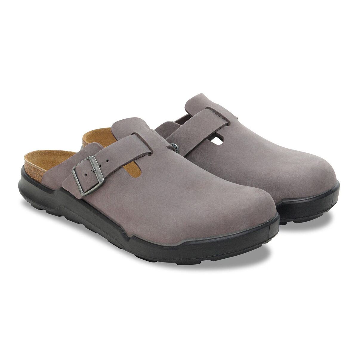 Мужские сабо Birkenstock Boston CT Clog, цвет: Железный кожаный — фото 3