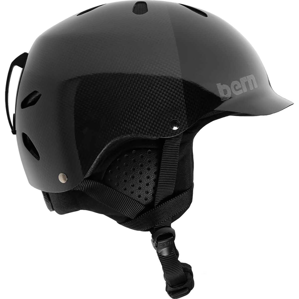 Bern Watts Carbon Fiber Ski Helmet Ski