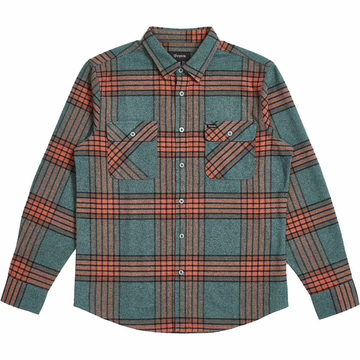 Brixton Bowery Long-Sleeve Flannel Shirt - Men's | Backcountry.com