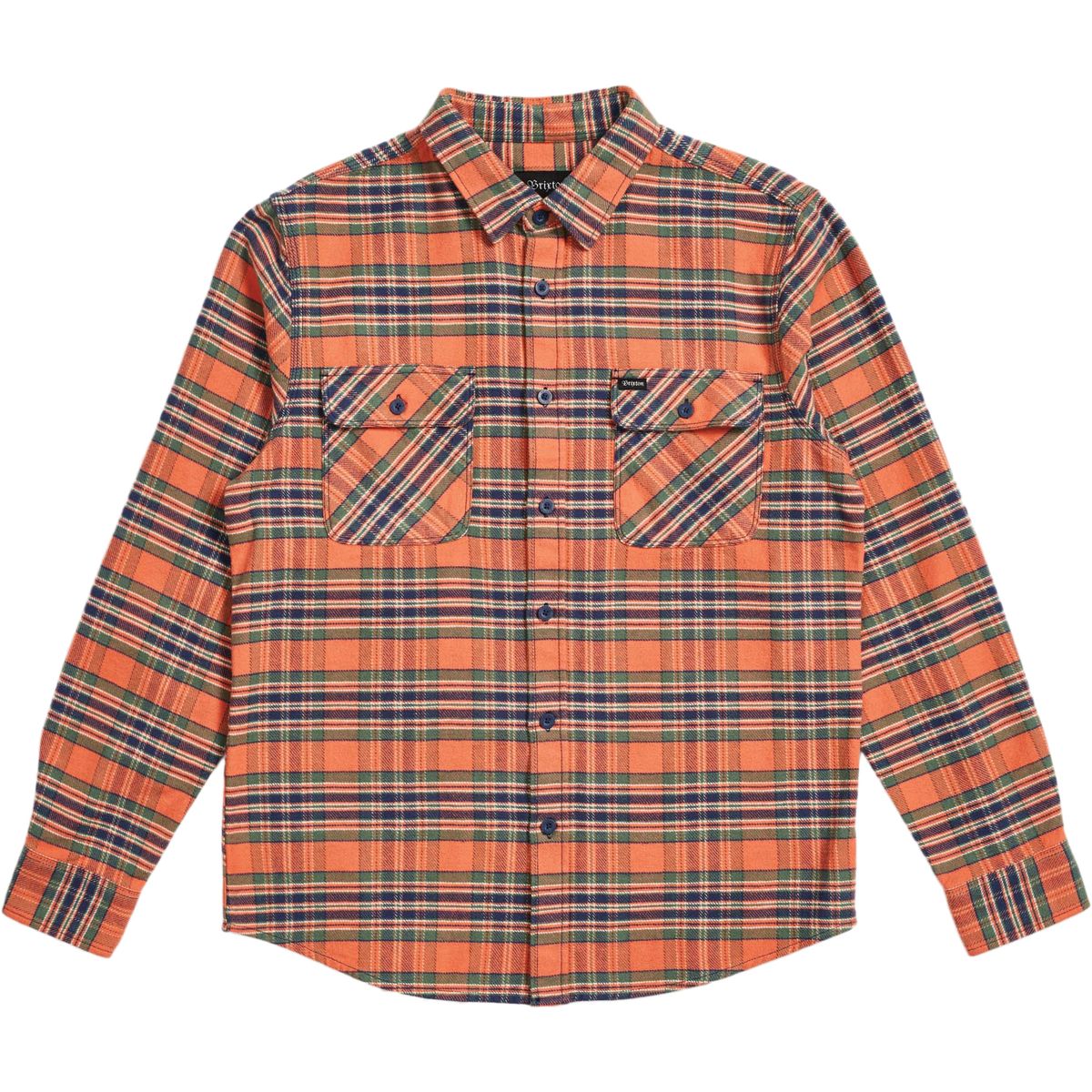 Brixton Bowery Long-Sleeve Flannel Shirt - Men's | Backcountry.com