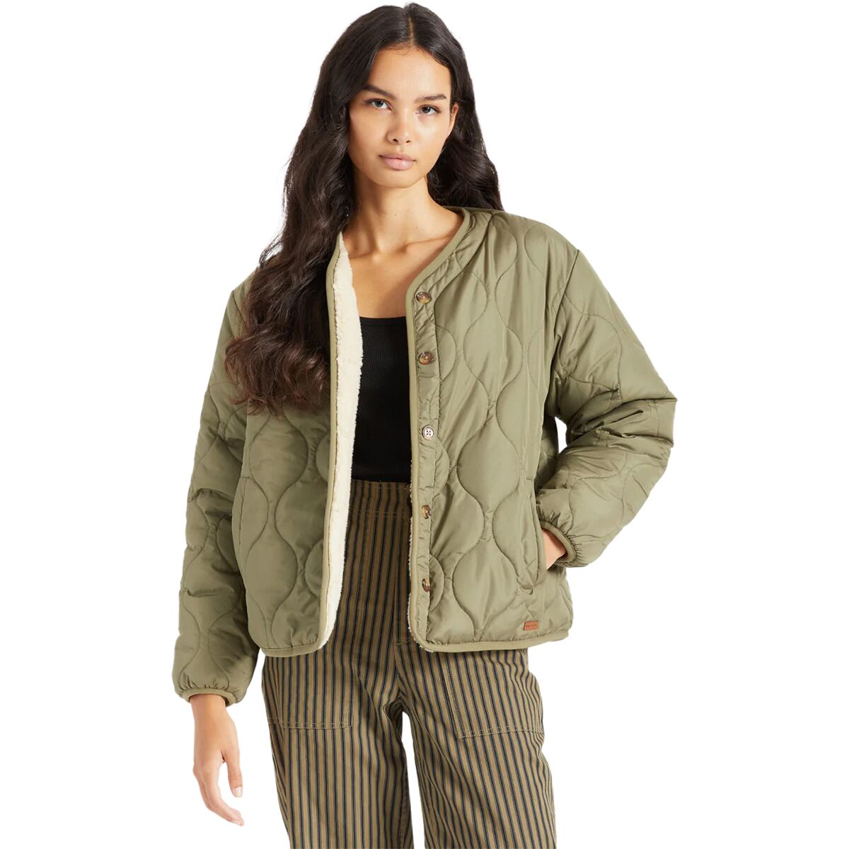 Brixton Sherpa Reversible Padded Jacket Women's Clothing