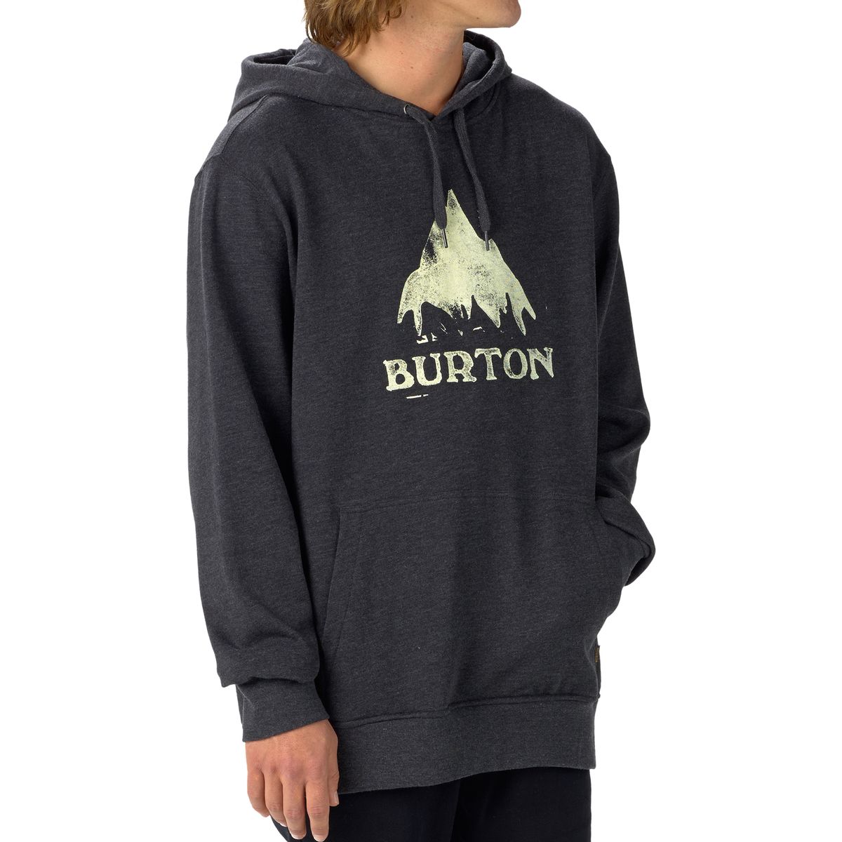 Burton Felpa Con Cappucccio Mountain Uomo – Grigio Melange, Taglia L