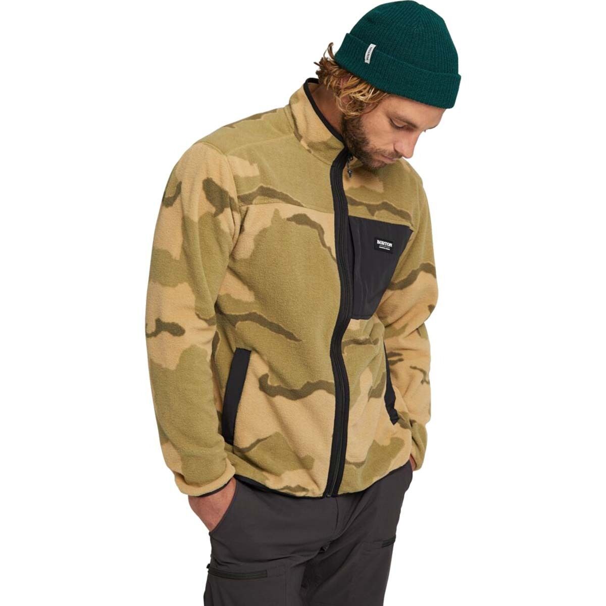 men's burton hearth fleece anorak
