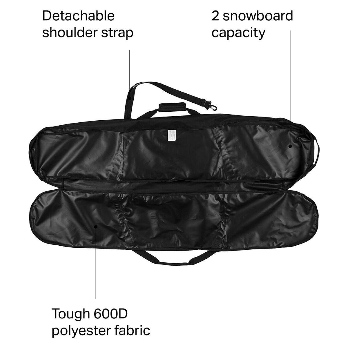 Burton Space Sack Graffiti Camo – Housse De Snowboard Homme, Taille 181 Cm, Vert, Polyester Recyclé, Imperméable, Sangle Ajustable