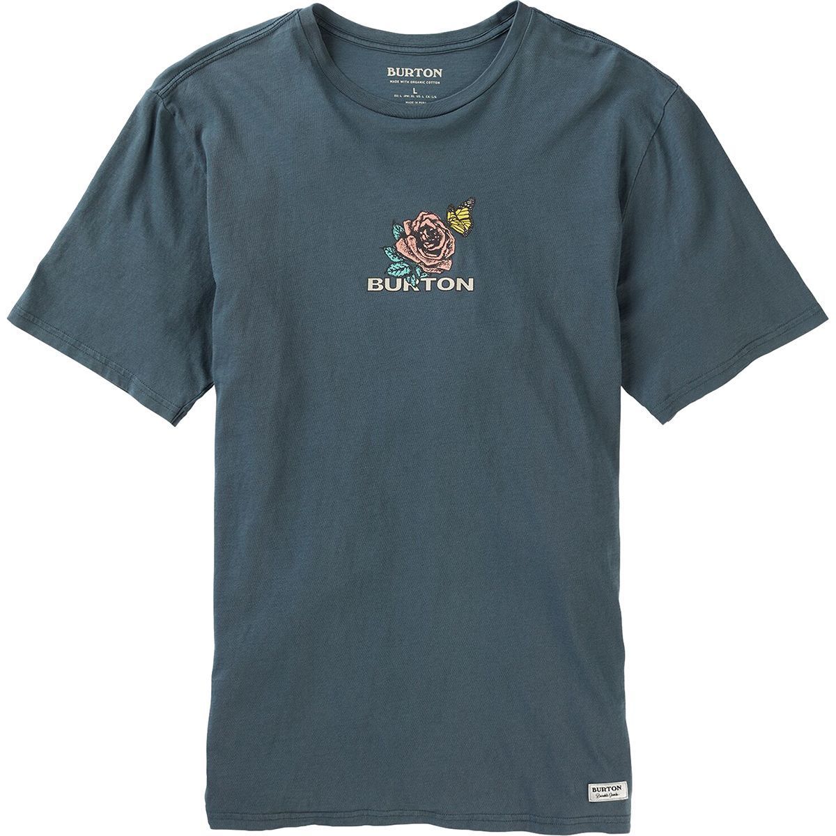 2020 NWT WOMENS BURTON CLASSIC SHORT SLEEVE POCKET T-SHIRT $35 S Dress Blue