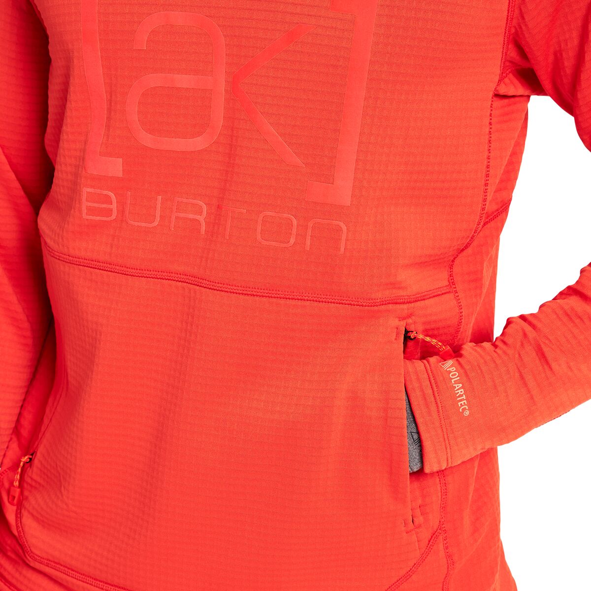 Burton AK Helium Grid Hooded Fleece Pullover Men's Clothing