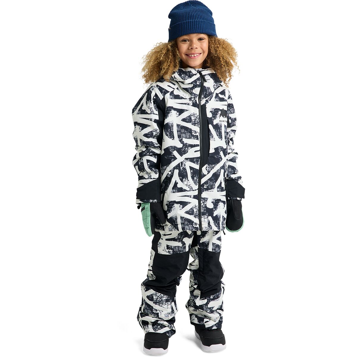 Детская куртка Burton Hillslope 2L, цвет: City Streets / Чёрный — фото 6