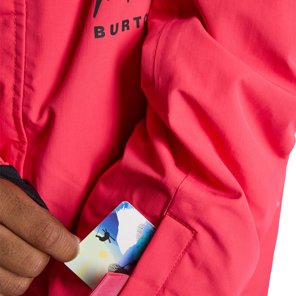 Детская куртка Burton Skimmer 2L, цвет: Розовый — фото 4