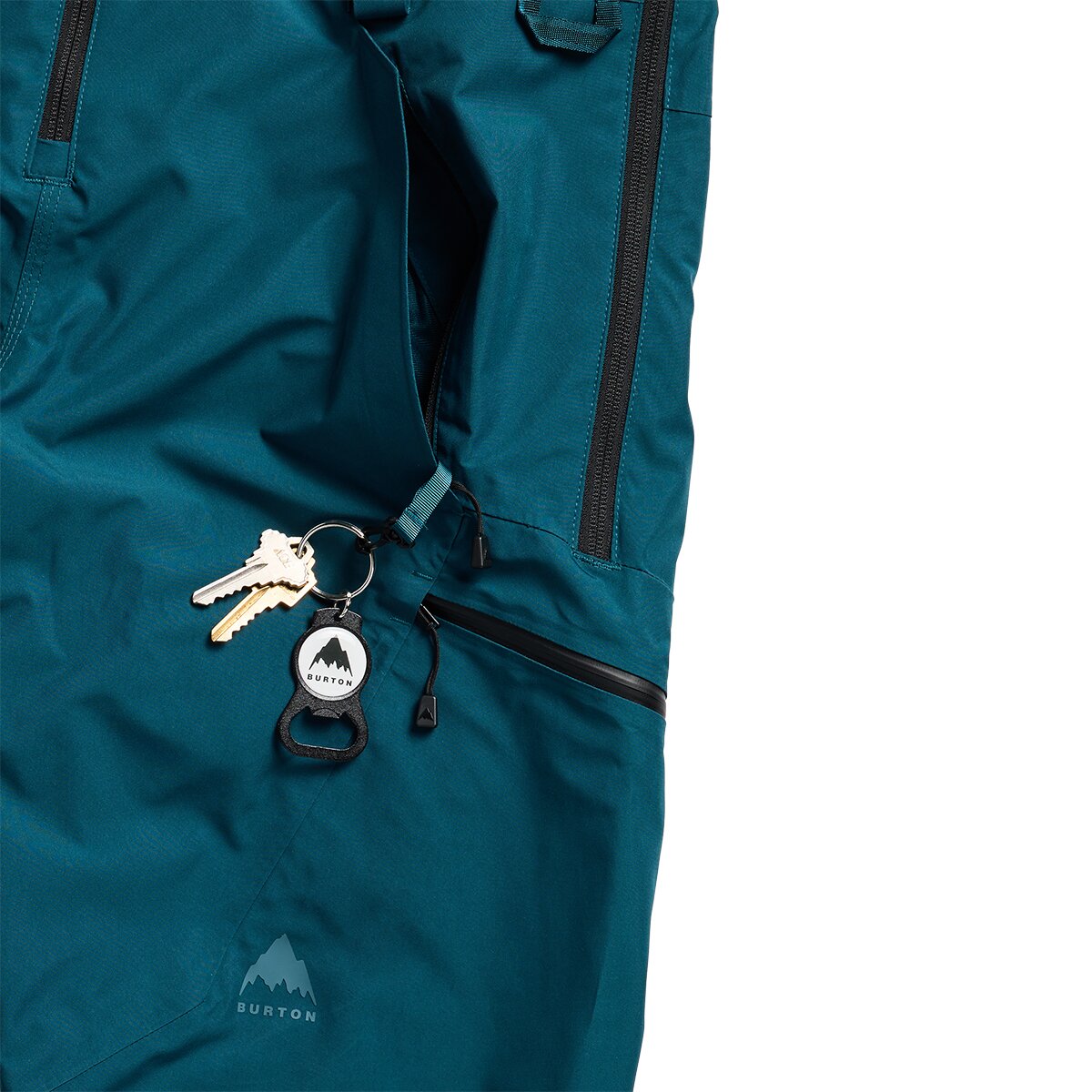 Женские брюки Burton GORE-TEX Reserve Bib Pant, цвет: Бирюзовый — фото 2