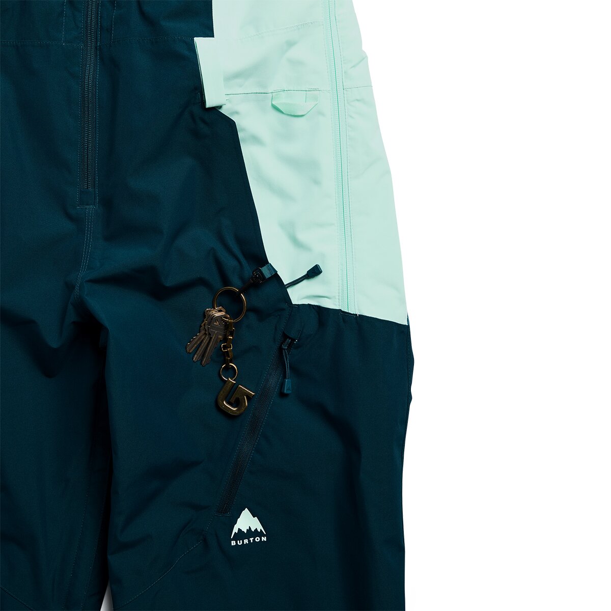 Женские брюки Burton Reserve Bib Pant, цвет: Бирюзовый — фото 3
