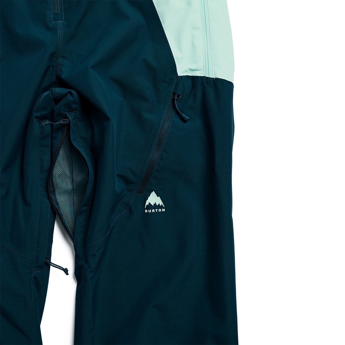 Женские брюки Burton Reserve Bib Pant, цвет: Бирюзовый — фото 4