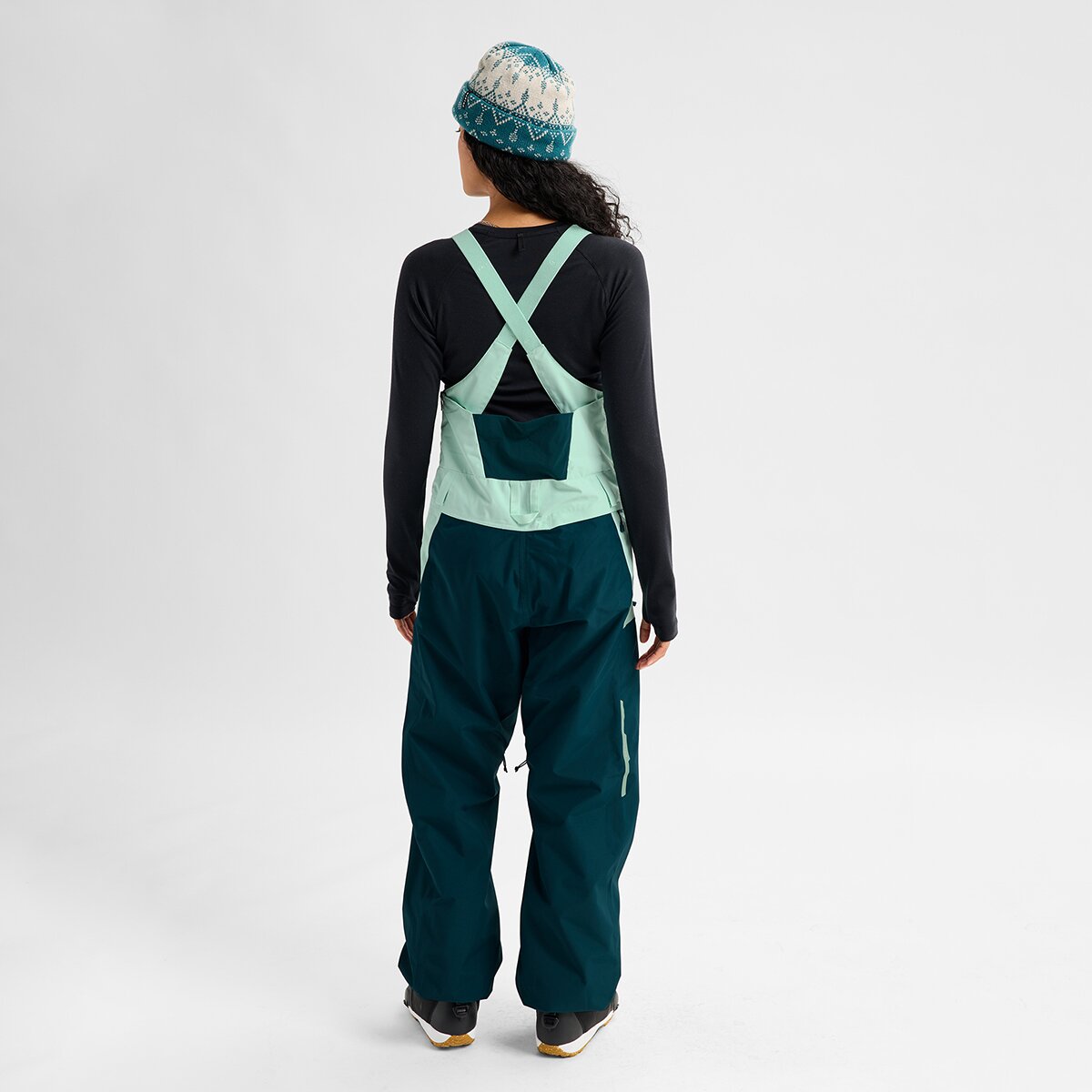 Женские брюки Burton Reserve Bib Pant, цвет: Бирюзовый — фото 5
