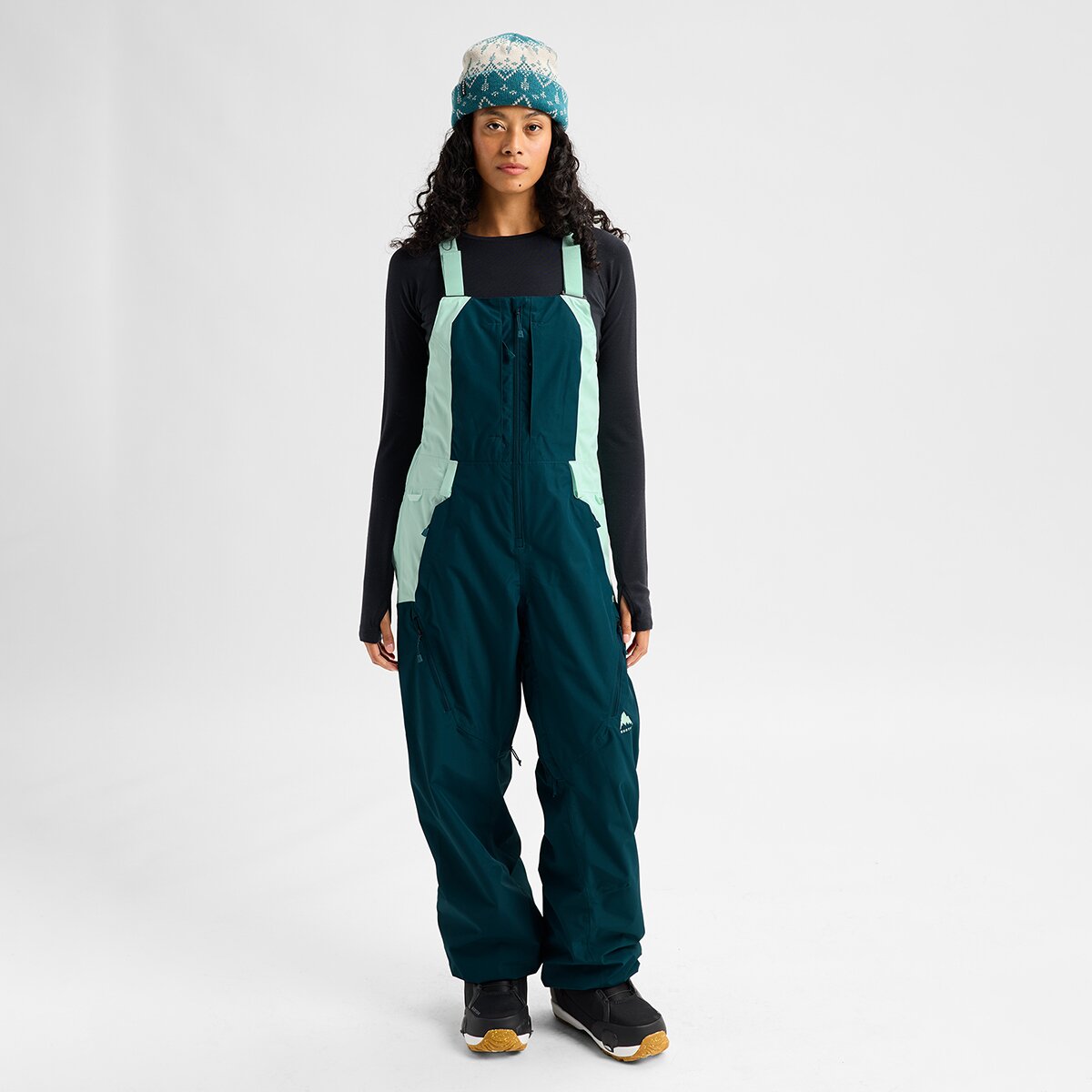 Женские брюки Burton Reserve Bib Pant, цвет: Бирюзовый — фото 6