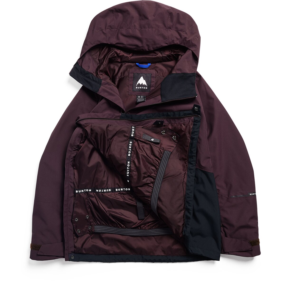 Женская куртка Burton Reserve Relaxed Anorak, цвет: Коричневый / Чёрный — фото 7
