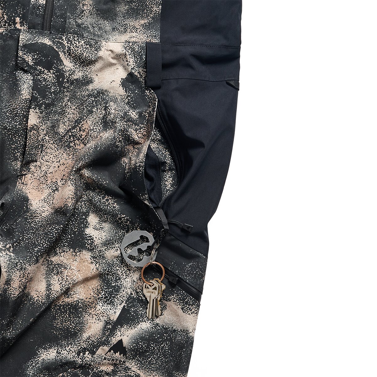 Мужские брюки Burton Reserve GORE-TEX 2L Bib Pant, цвет: Пустынный / Чёрный — фото 2