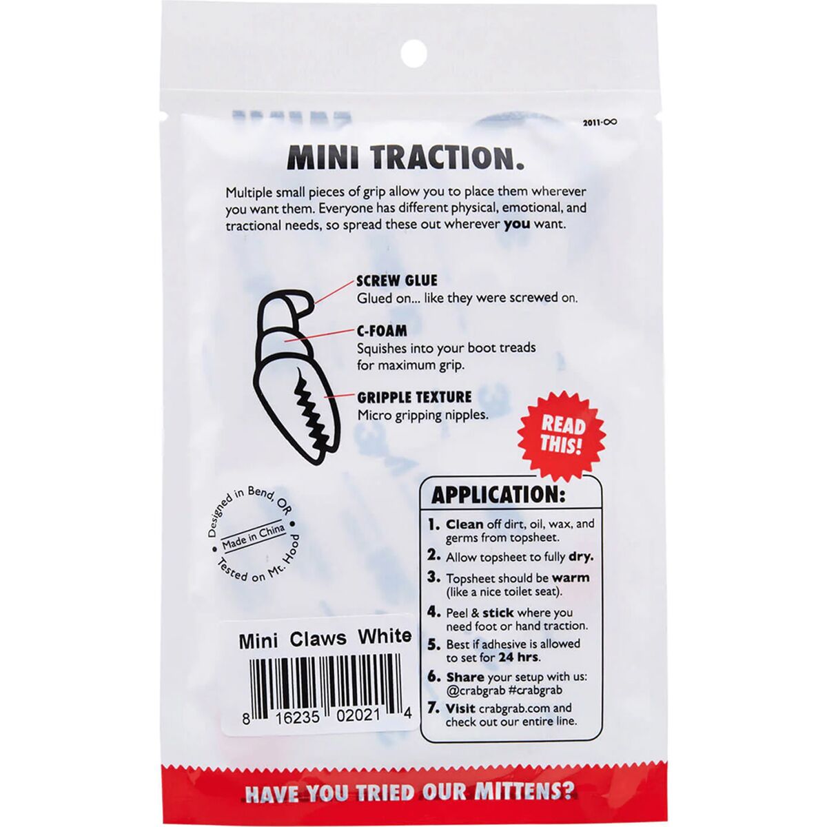 Crab Grab Mini Claws Traction Pad