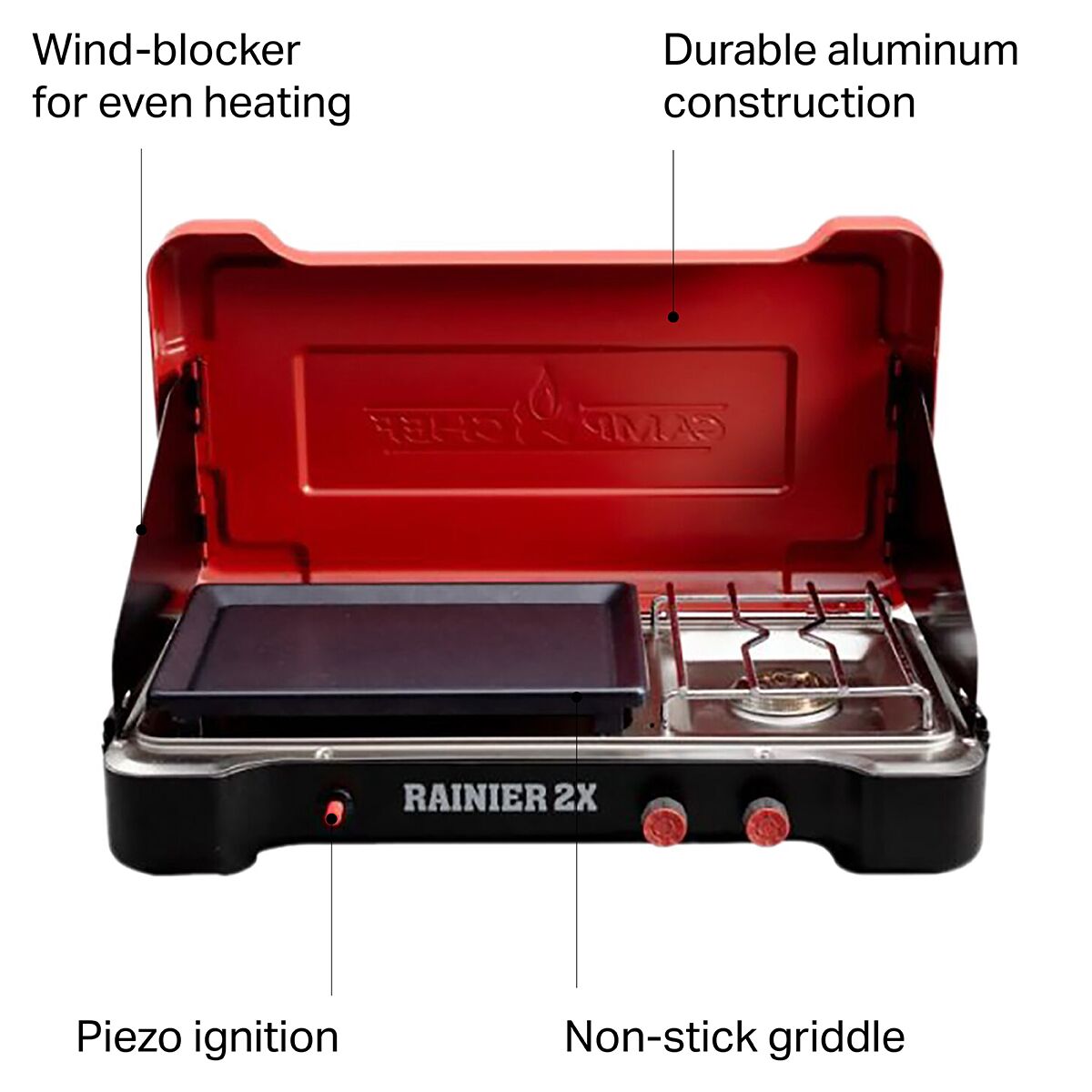 Camp Chef Mountain Series Rainier 2X TwoBurner Cooking System Hike