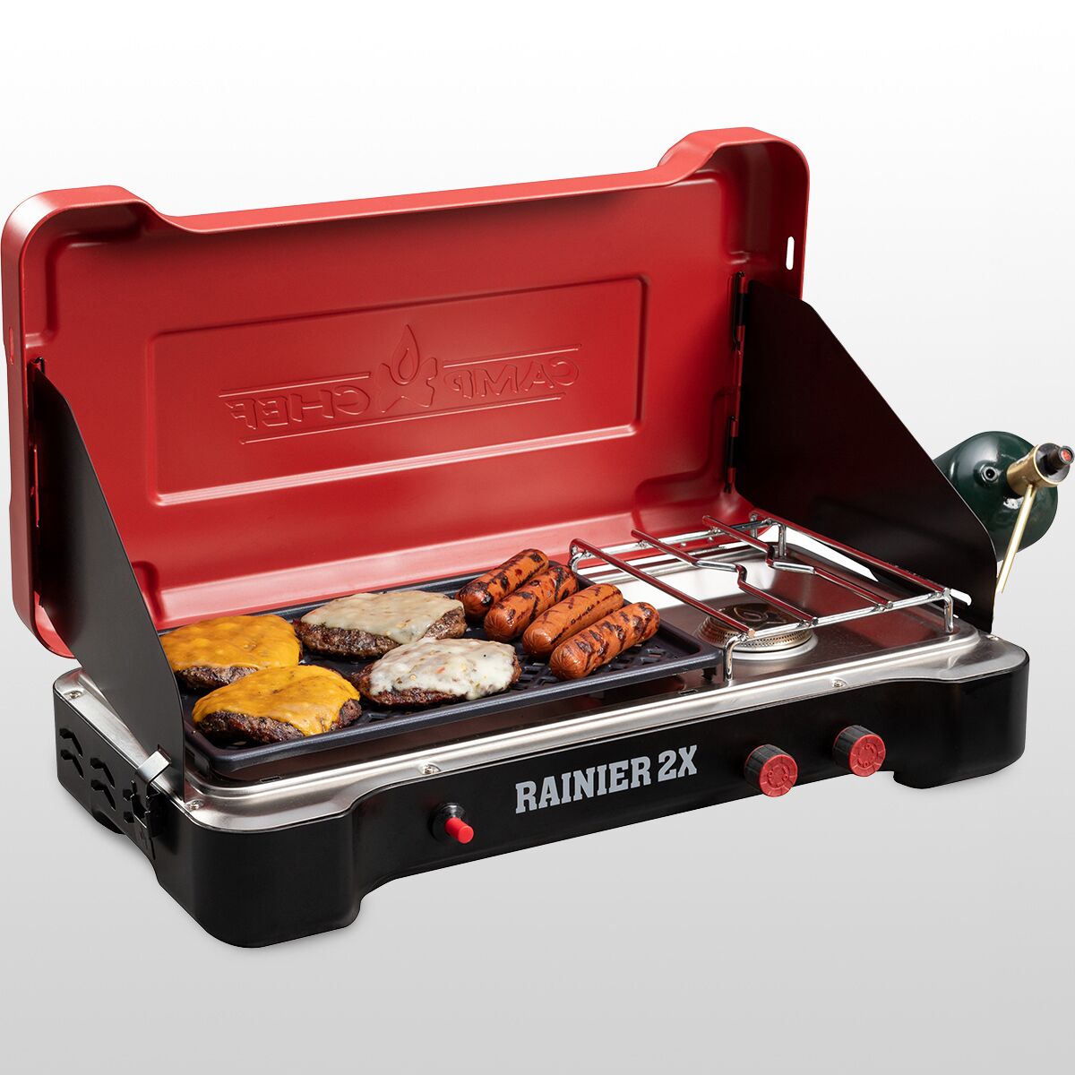 Camp Chef Mountain Series Rainier 2X TwoBurner Cooking System Hike